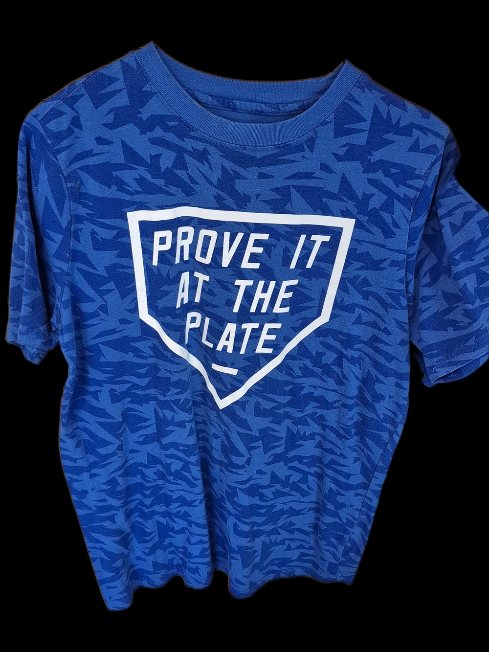 Xersion Blue Short Sleeve Tee with White Graphic